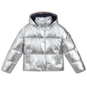 Silver Metallic Bubble jacket